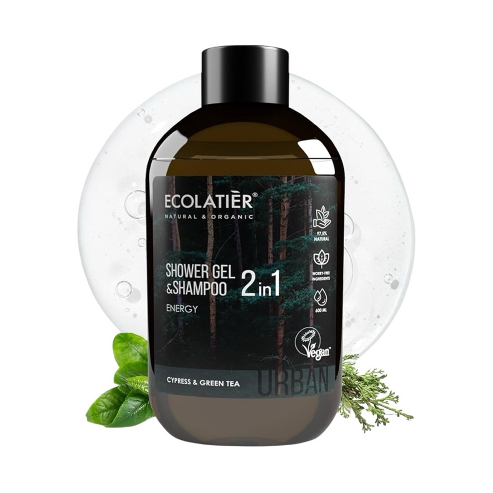 ✨BNWT - Ecolatièr 2-in-1 Body Wash & Shampoo - Energy Boost - 20.3 Fl Oz✨